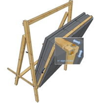 Domino Frame Type A - Adjustable - 132x132 cm.