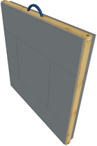 Domino C.1/STD - 88x88x9,5 cm.