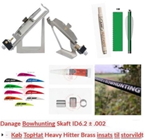Danage Bowhunting Pile 12 stk. Byg Selv / Inkl Alt