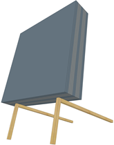 Domino Promotion-0/XHD - 65x65x24.5cm M. Stativ