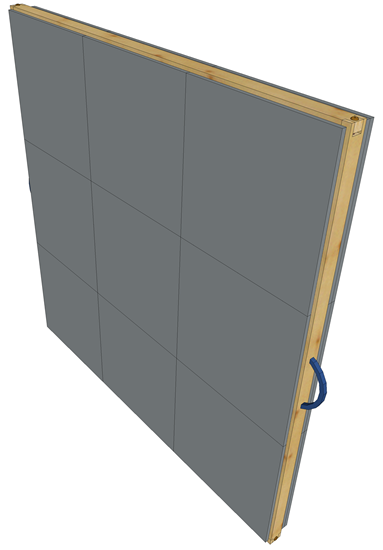 Domino A.3/STD – 132x132x9,5cm.