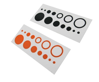 Mybo Scope dots - 1X ORANGE/ 1X BLACK