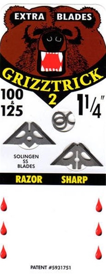 SlickTrick Grizztrick 2 Ekstra Blade Jagt 4/Pak