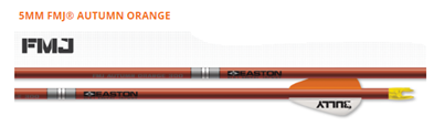 Easton Skaft FMJ 5 mm. Autumn Orange 6/Pk.