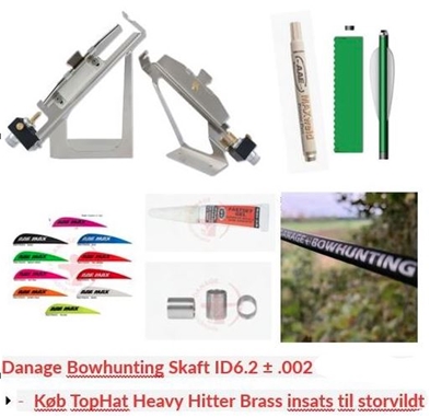 Danage Bowhunting Pile 12 stk. Byg Selv / Inkl Alt