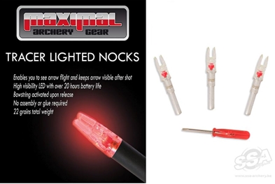 Maximal/BuckTrail Lysnock / Lighted Nock 3/Pak