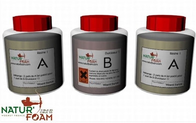 Natur Foam 3D - Rep. Kit Til 3D Dyr / Small