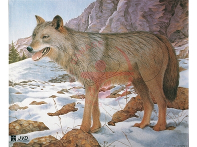 JVD Wolf - Ansigt 100x85 cm