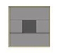 Domino D.1/1*XHD - 66x66x14,5/24,5 cm.