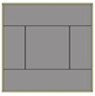 Domino C.1 - 88x88x14,5 cm.