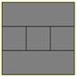 Domino A.2 - 132x132x14,5 cm.